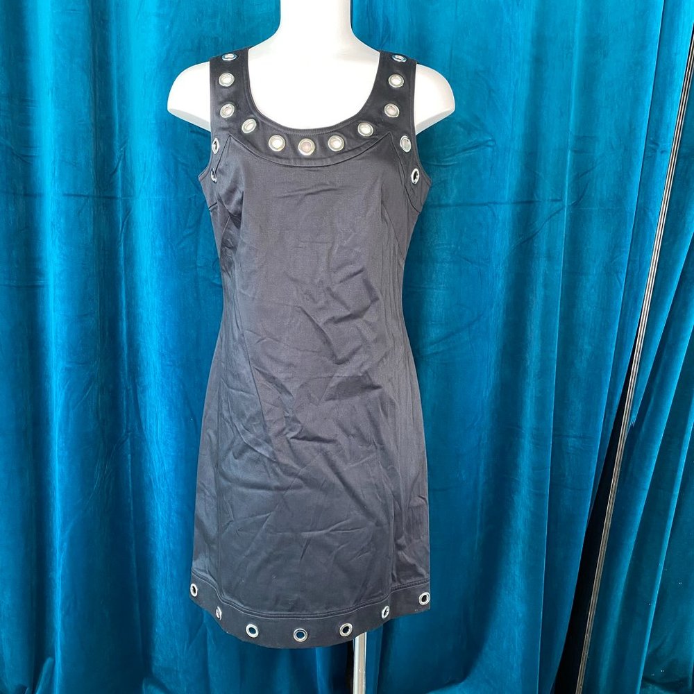 Calvin Klein Grommet Detail Sleeveless Dress Black - Picture 2 of 7